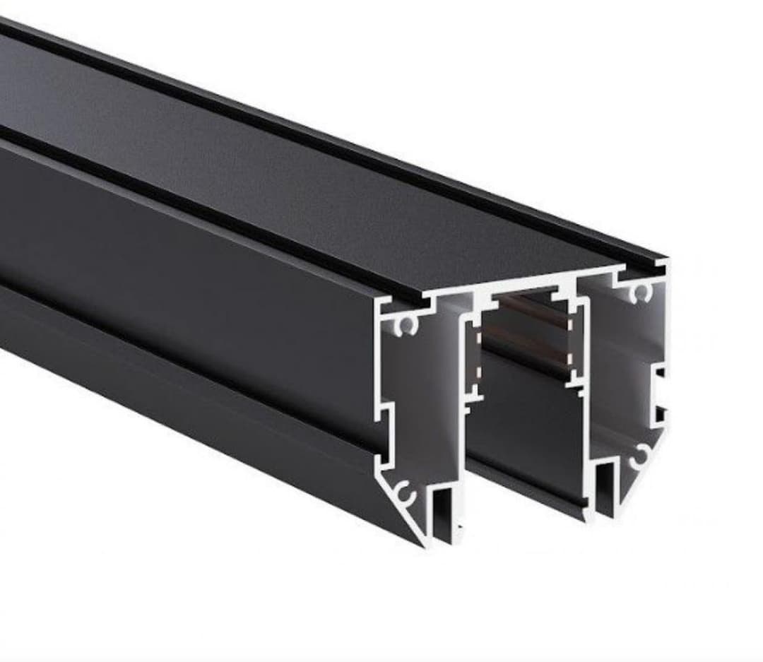 Магнітний трек під натяжну стелю 1м. чорний (Демпфер)