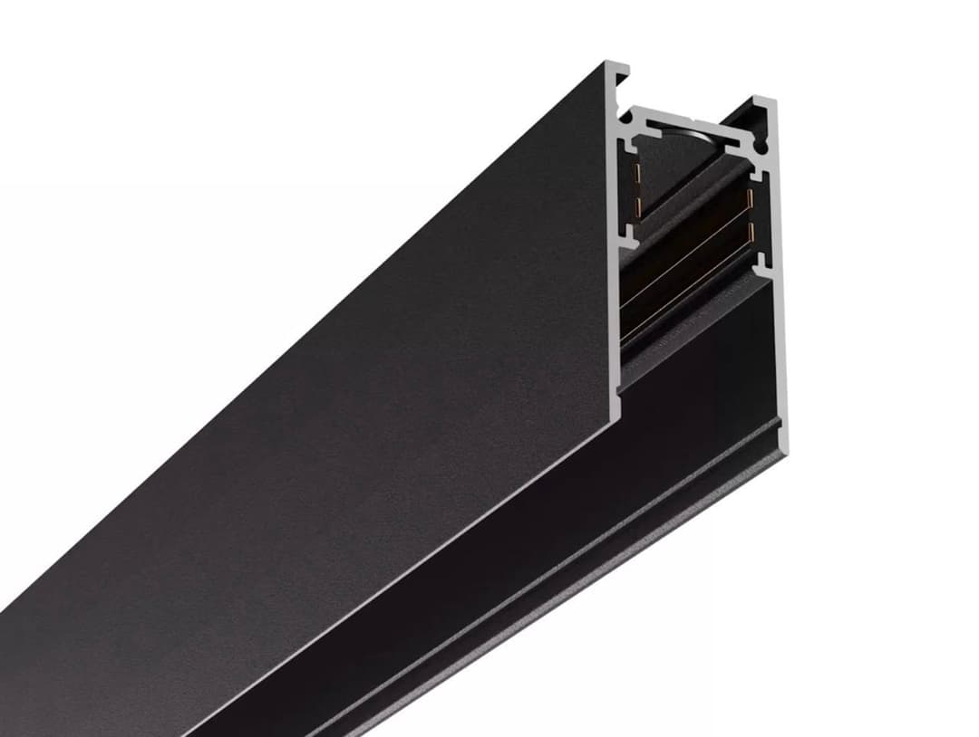 Магнітний трек накладного монтажу 2м. чорний